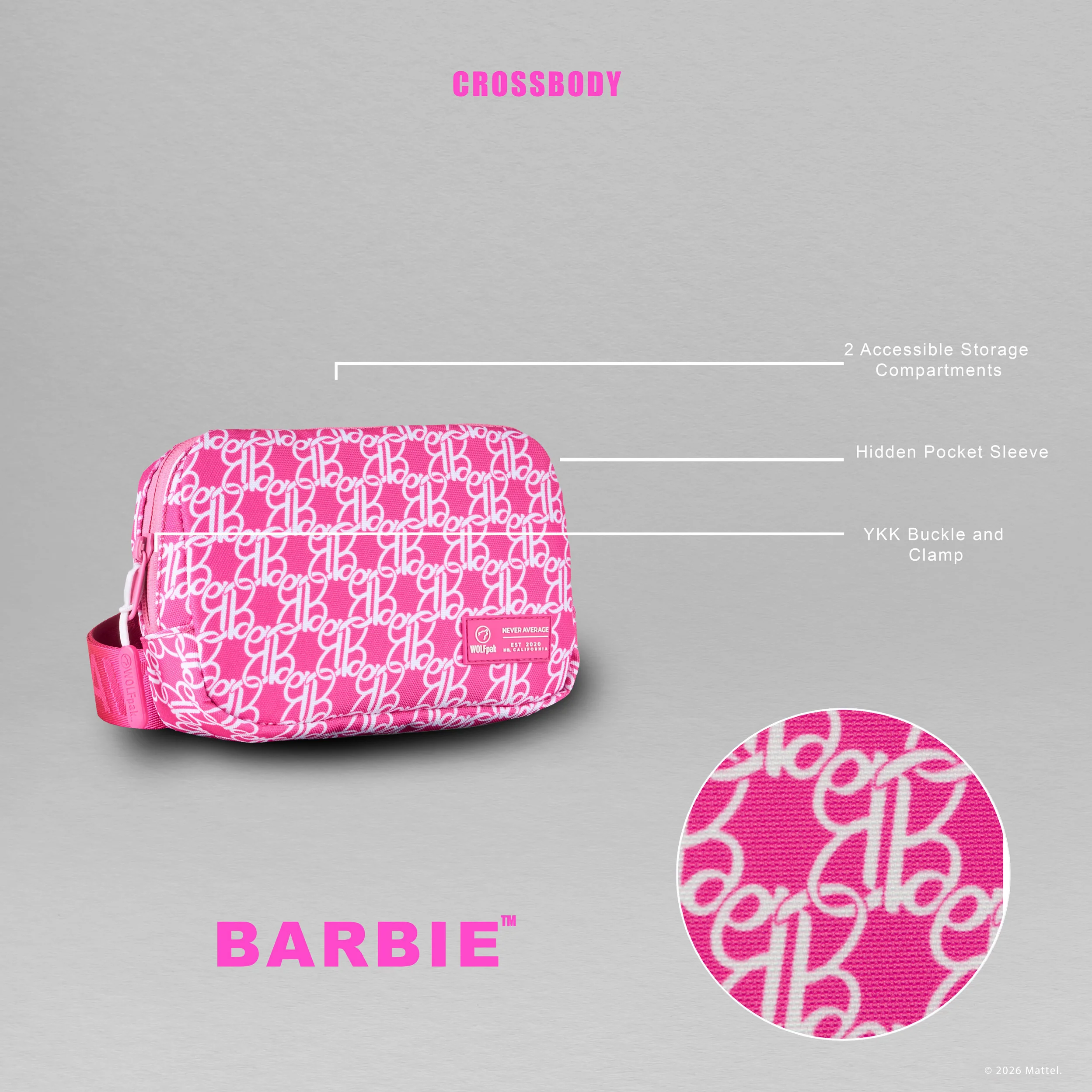 1.5L Crossbody Pack Barbie - Image 2