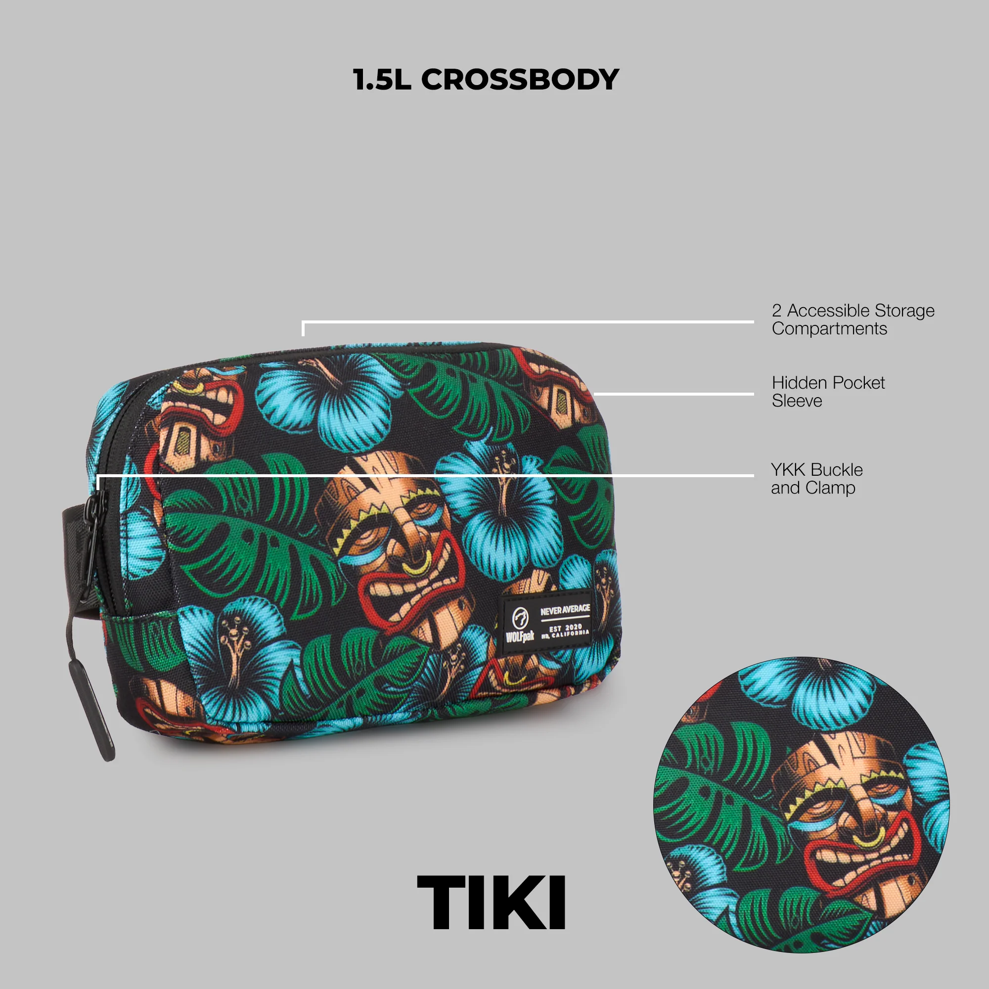 1.5L Crossbody Pack Tiki - Image 3