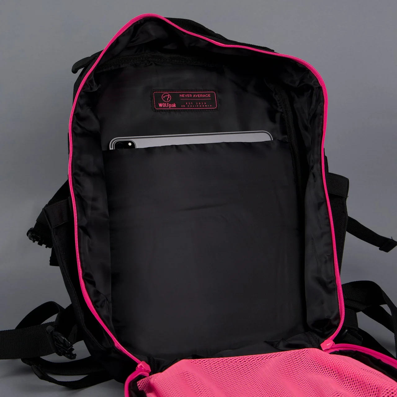 25L Backpack Black Neon Pink - Image 8