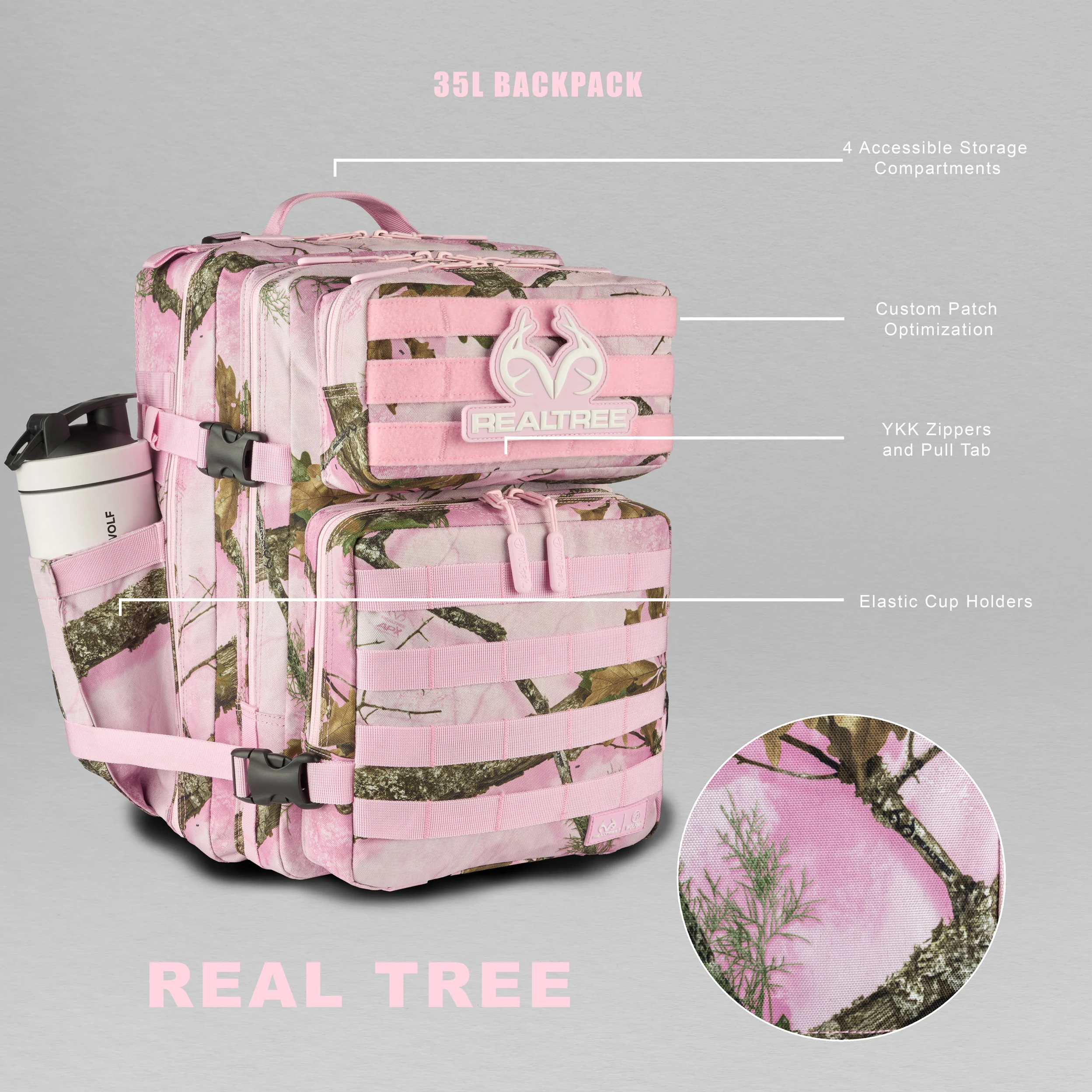 35L Backpack Realtree Flushing Pink - Image 2