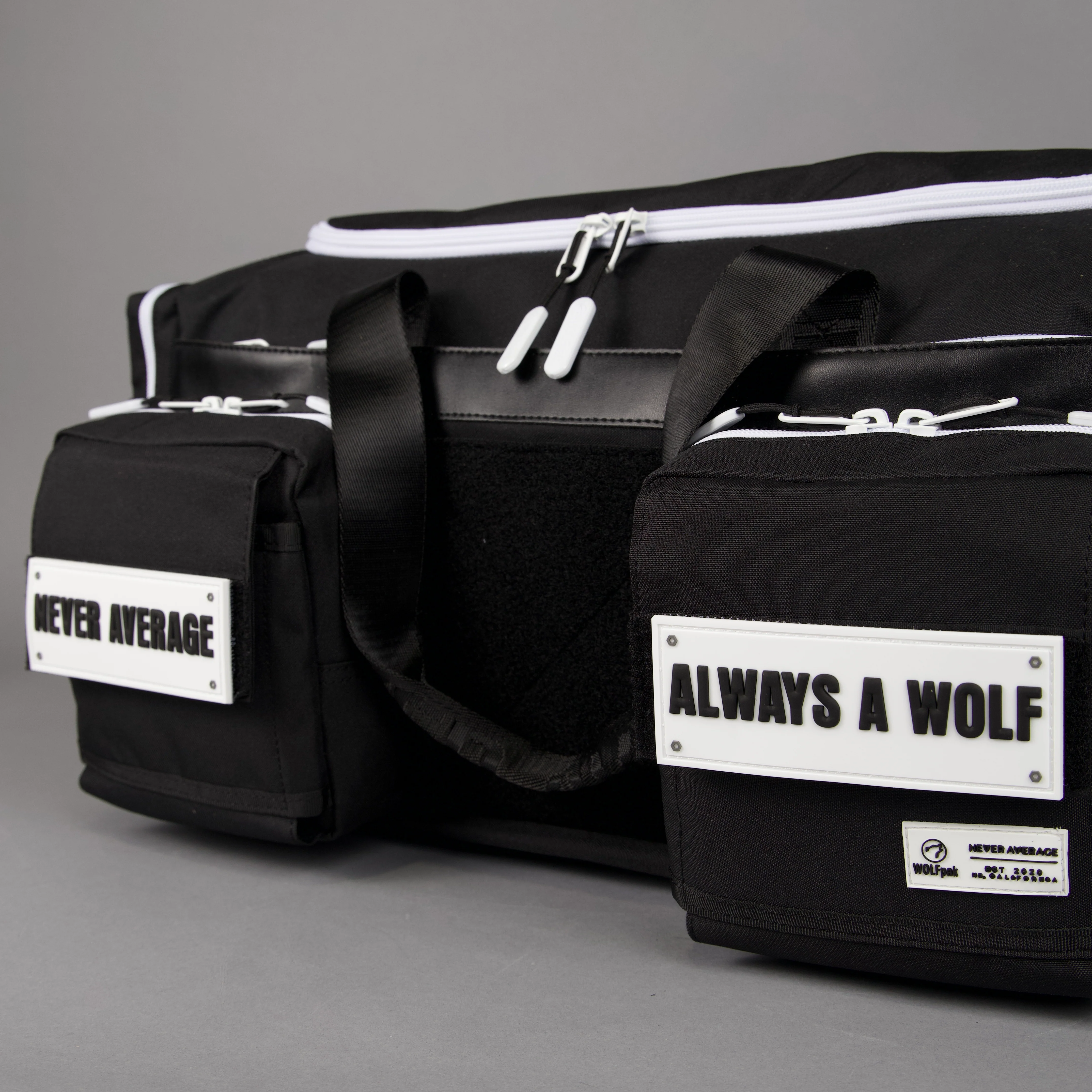40L Ultimate Duffle Bag Alpha Black White Accents - Image 15