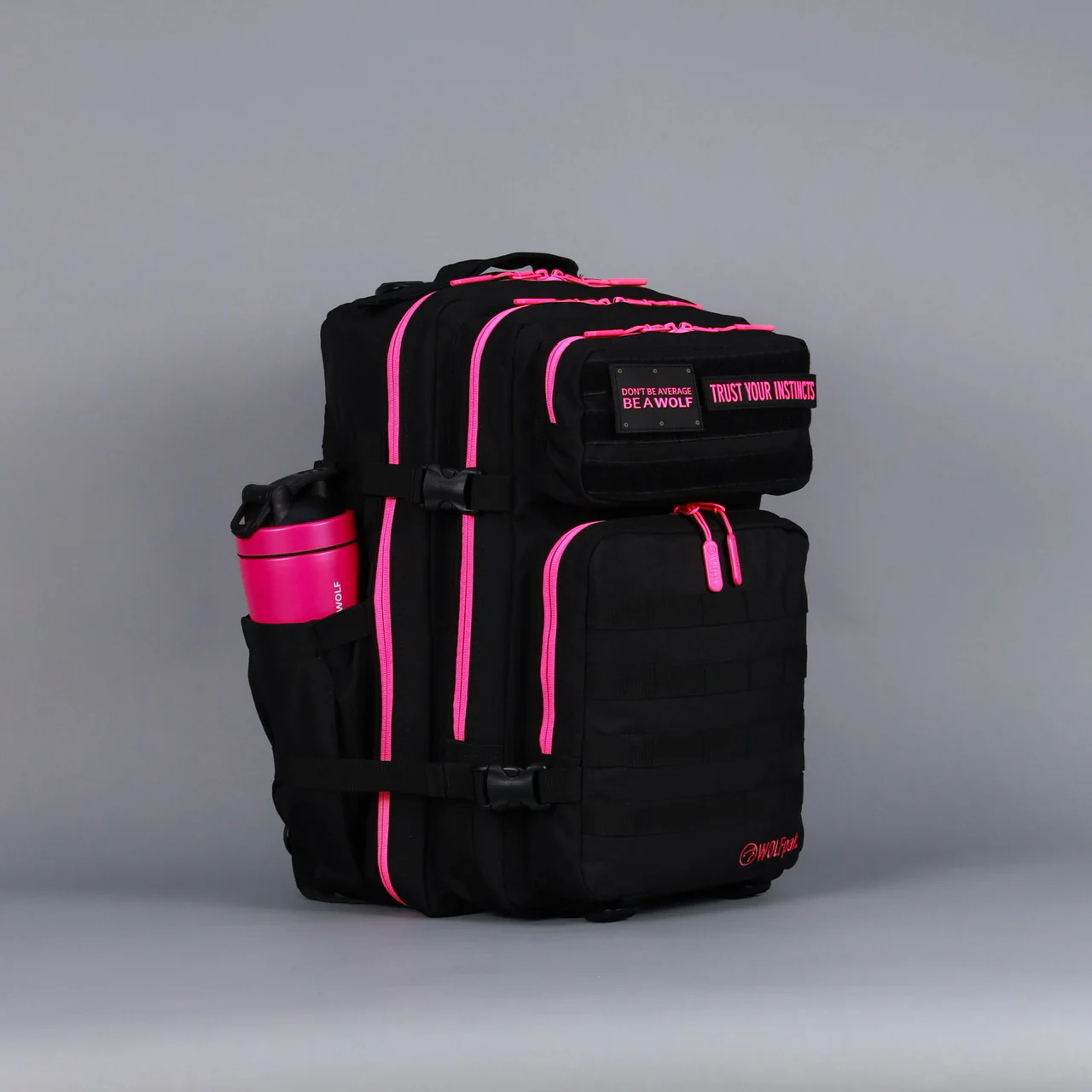 45L Backpack Black Neon Pink - Image 4