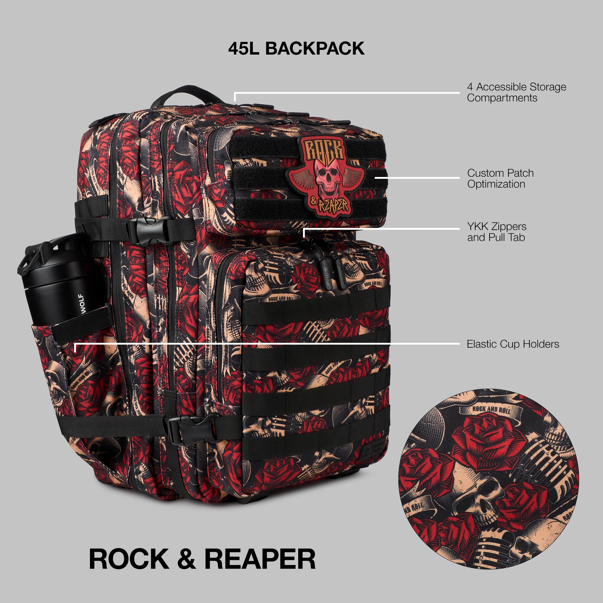 45L Backpack Rock & Reaper - Image 2