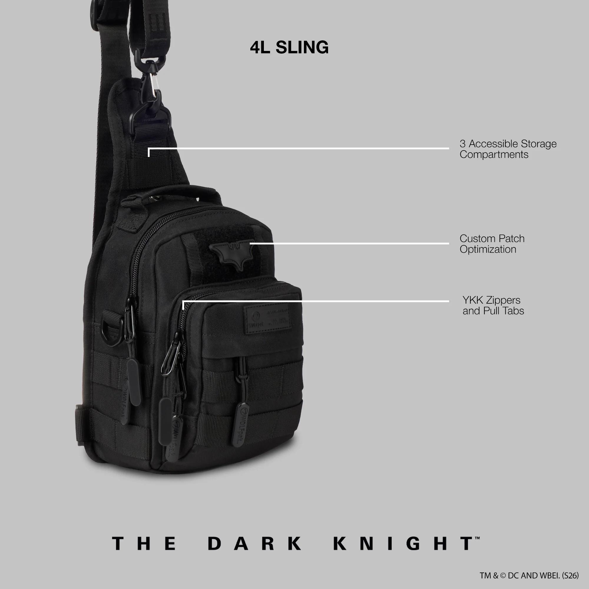 4L Mini Tactical Sling Bag The Dark Knight - Image 2