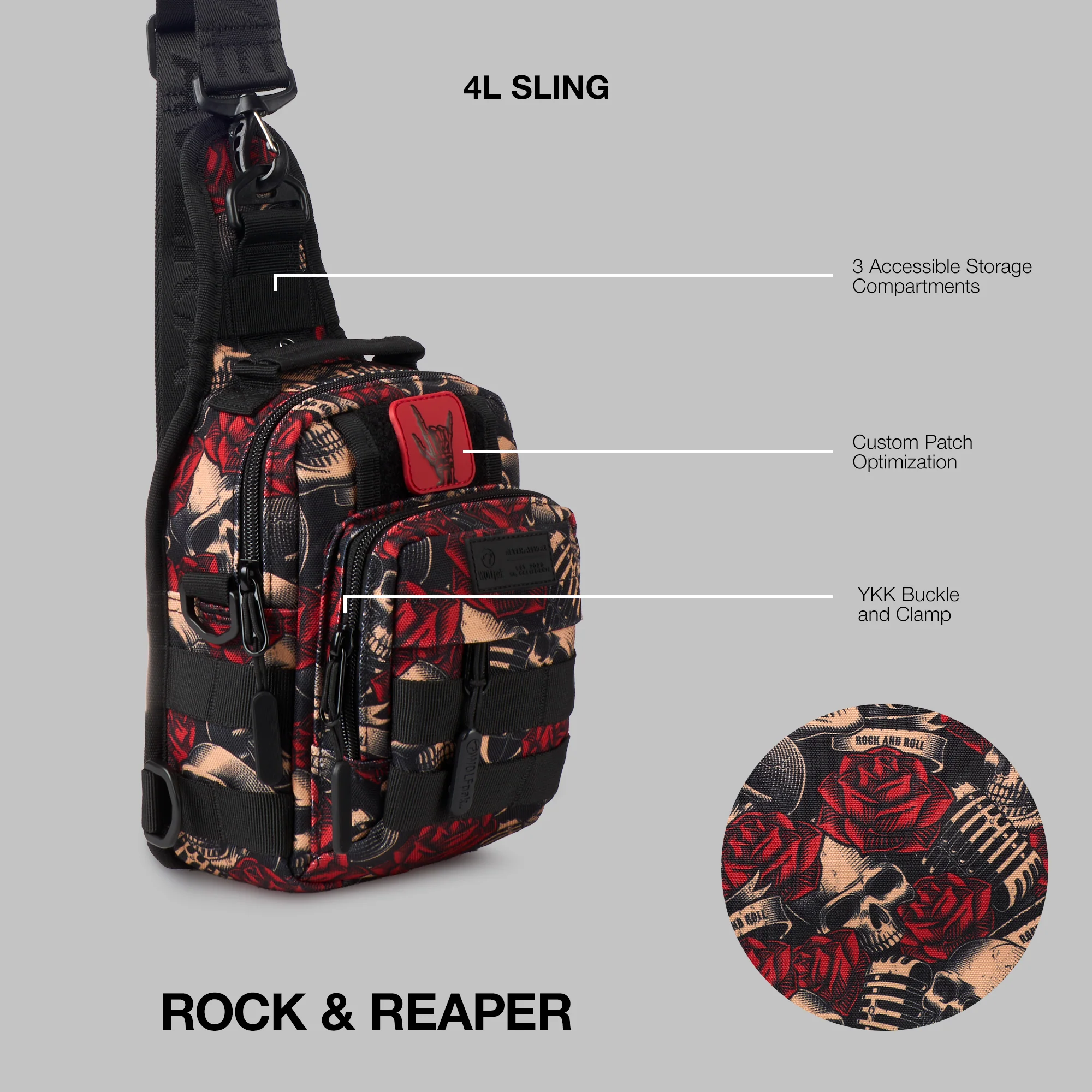 4L Mini Tactical Sling Bag Rock & Reaper - Image 2