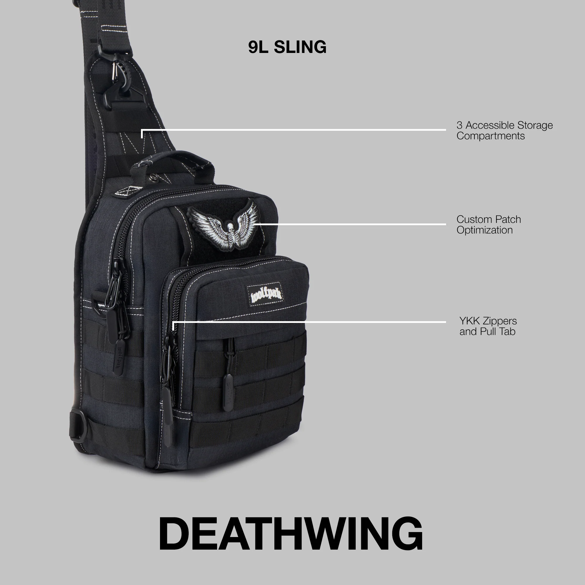 9L Tactical Sling Bag Deathwing - Image 2