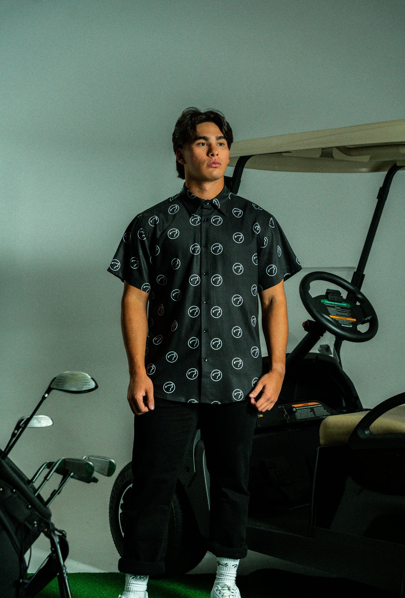 Alpha Black Country Club Button Up - Image 5