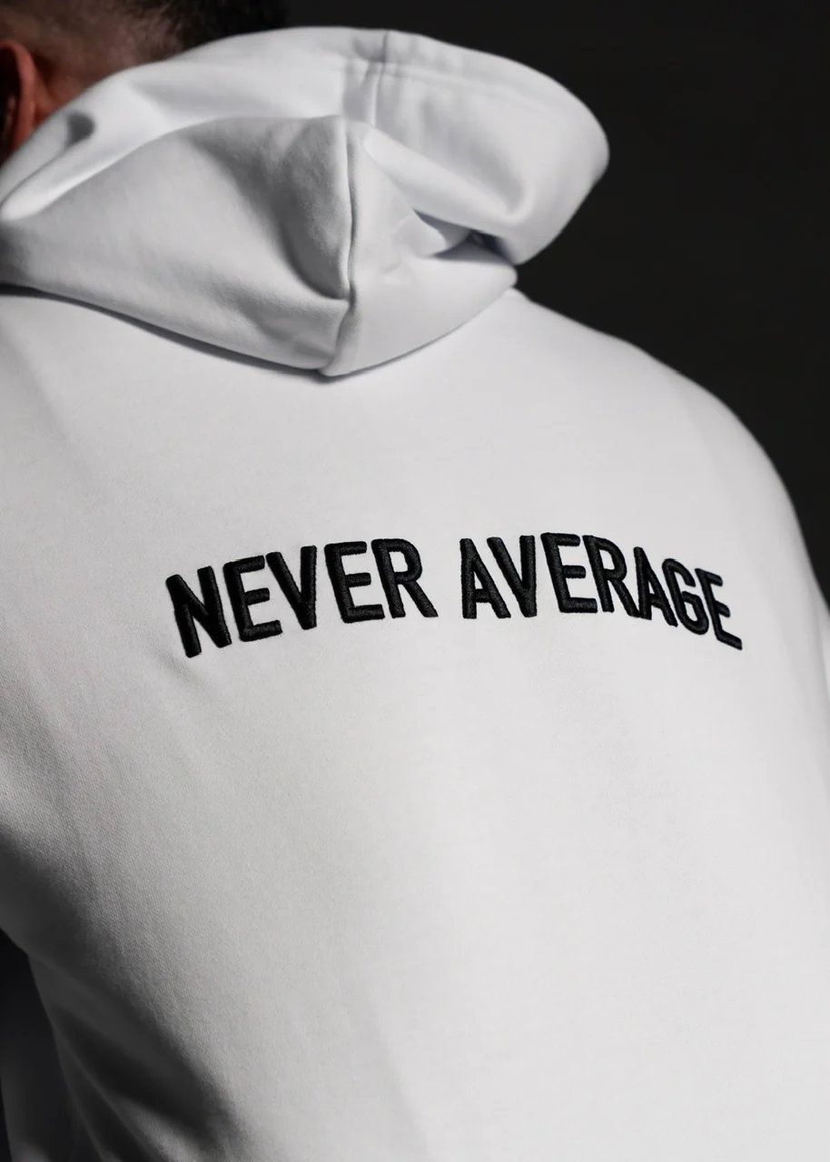 Arctic White Zip Up Hoodie - Image 4