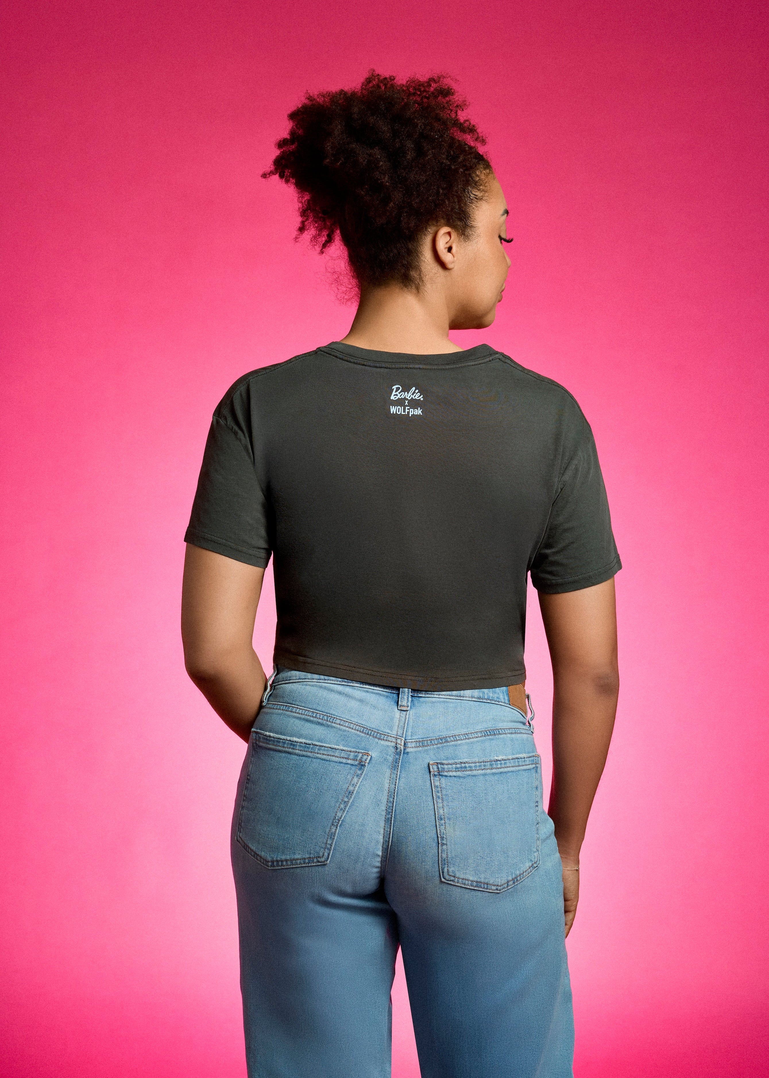 Barbie Glamour and Grit Graphic Crop Shirt - Image 2