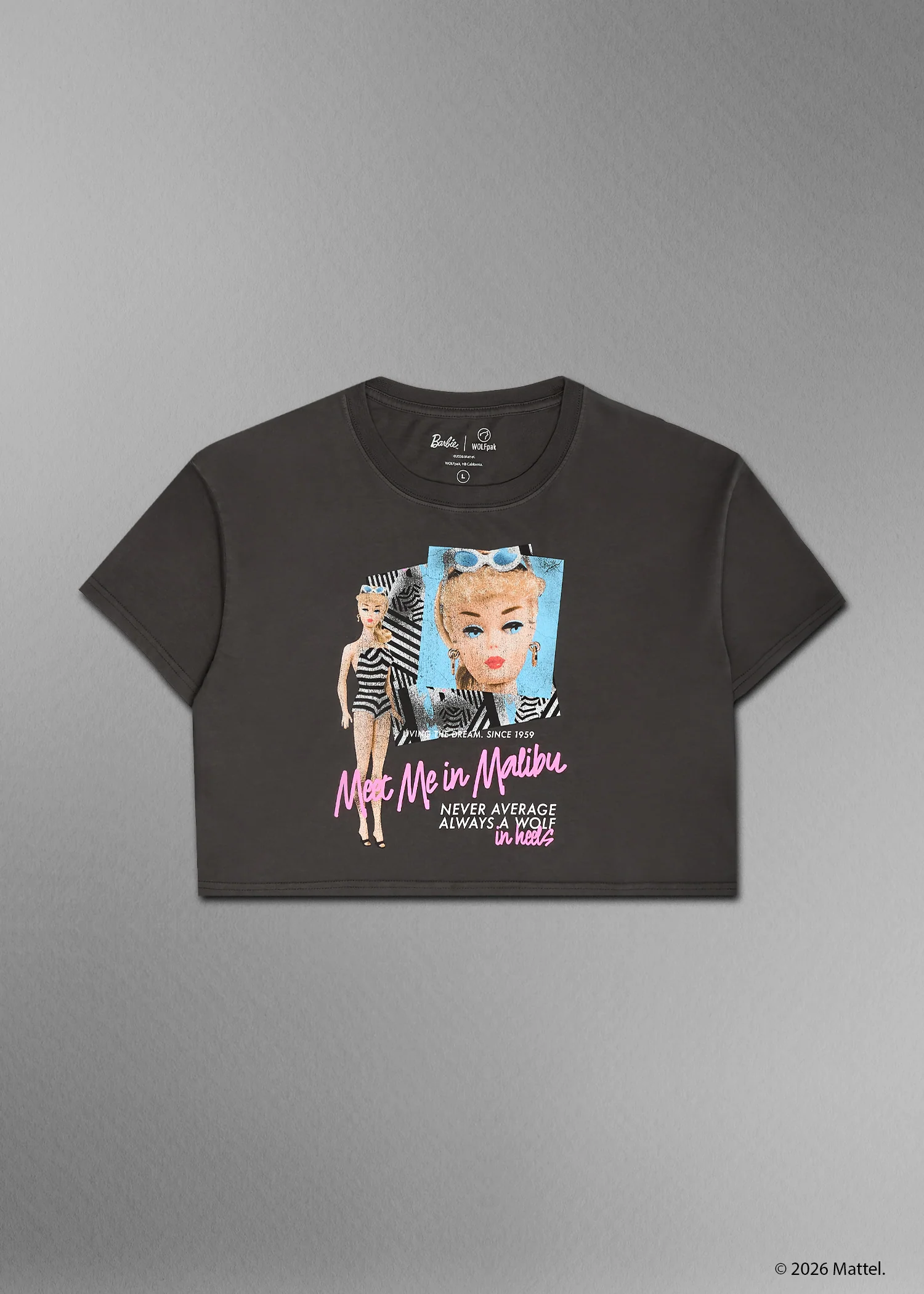 Barbie Meet in Malibu Graphic Crop Shirt - Image 3