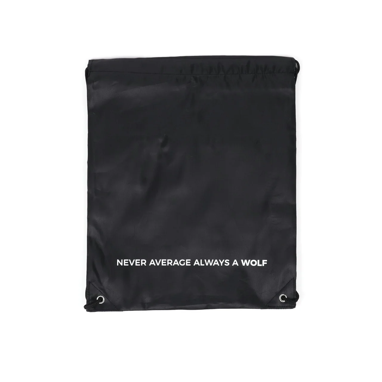 Black Draw String Sackpack Bag - Image 4