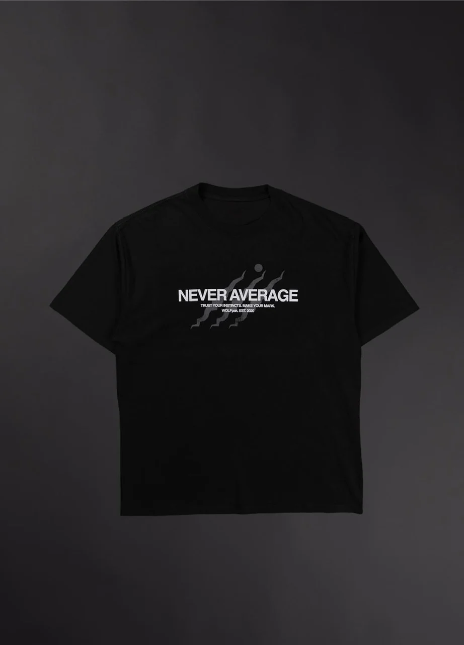 Core "NEVER AVERAGE CLAWS" Graphic T-Shirt - Image 4