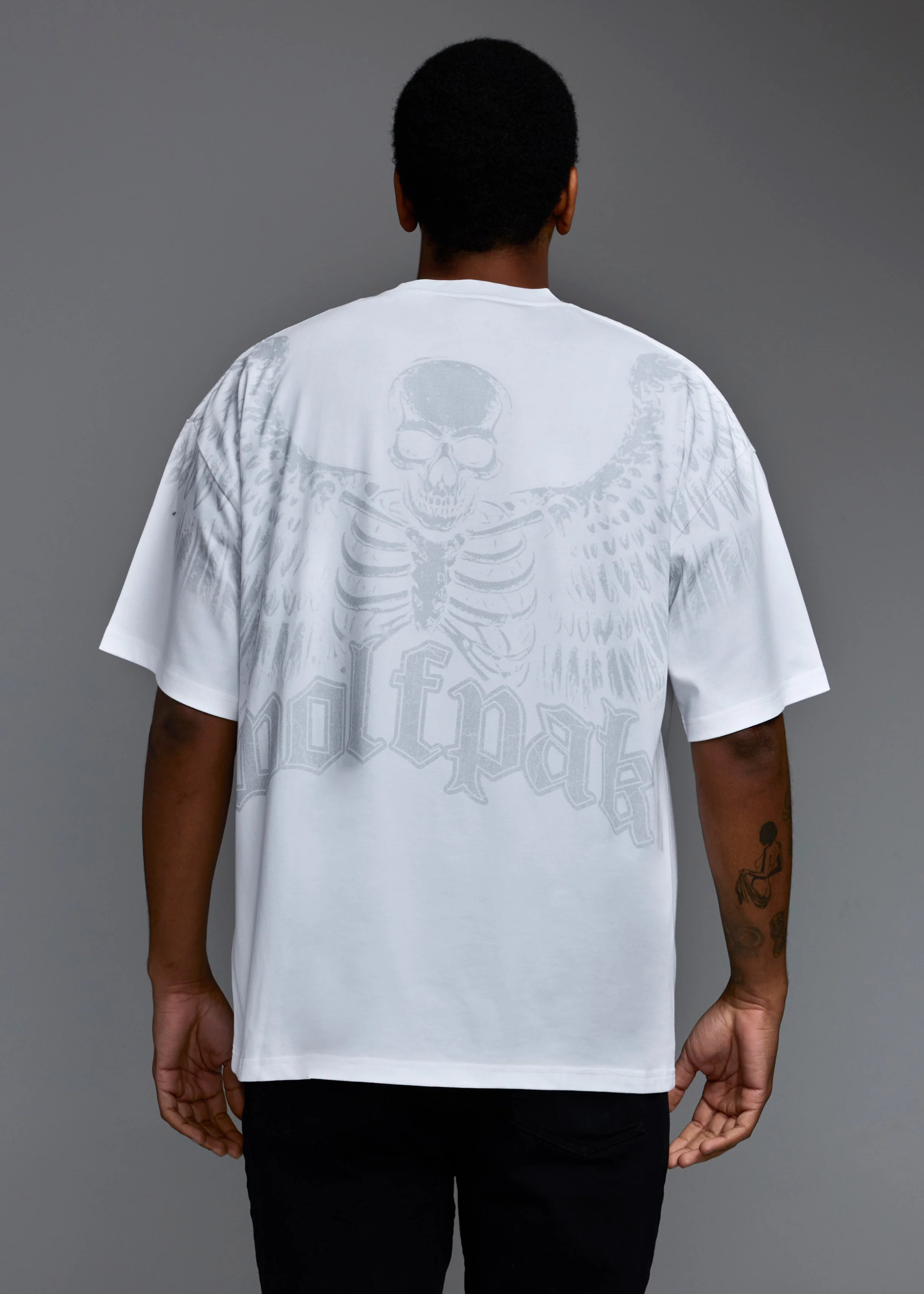 Deathwing White Graphic Tee - Image 3