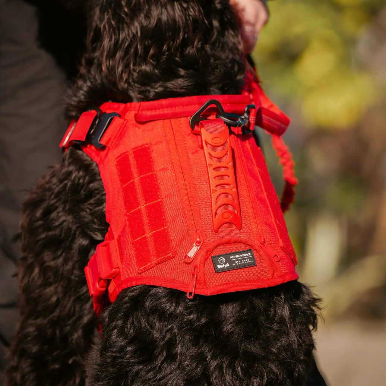 Elite Red Tactical Dog Vest Harness - Image 5