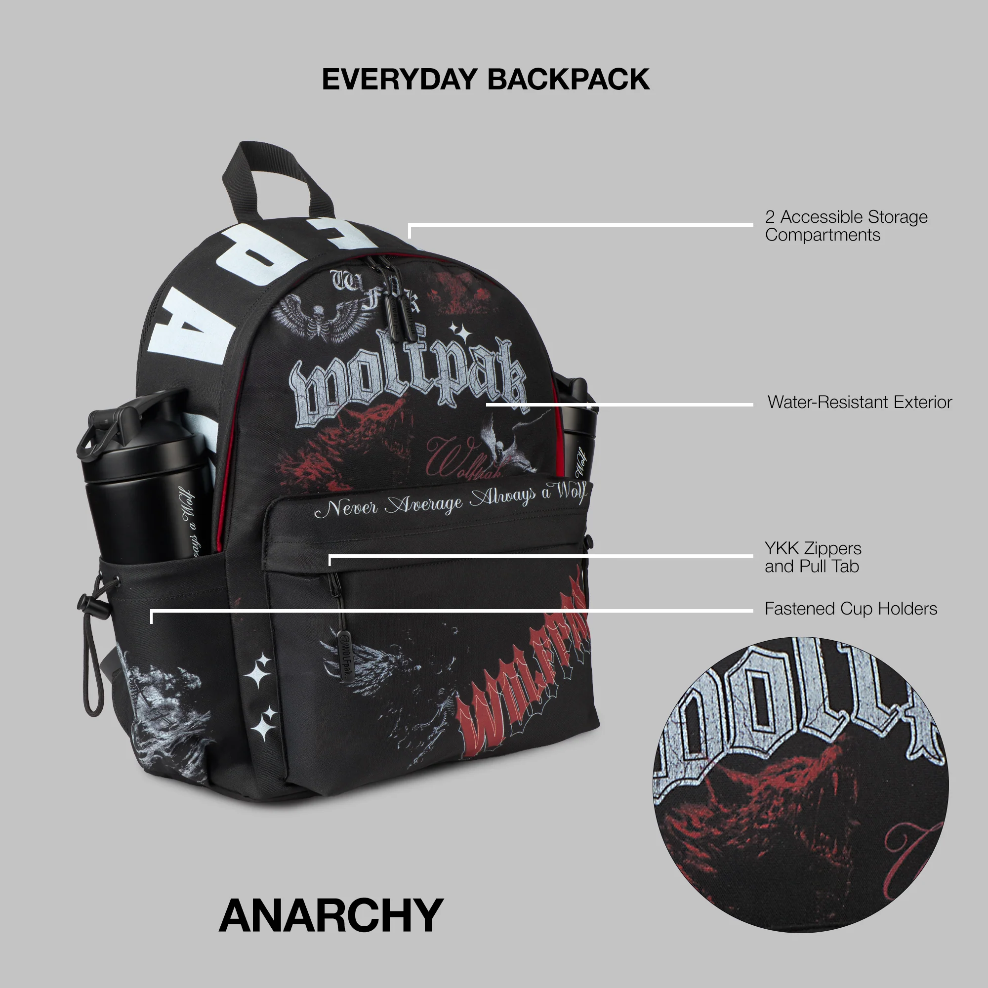 25L Everyday Anarchy Lined Backpack - Image 2
