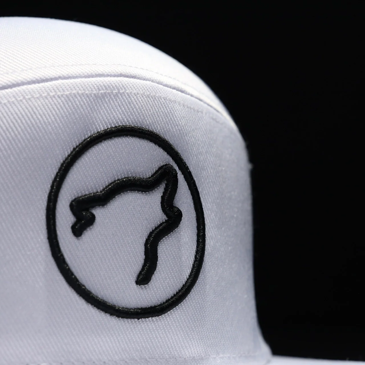 Flat Bill Snapback Hat Arctic White - Image 3