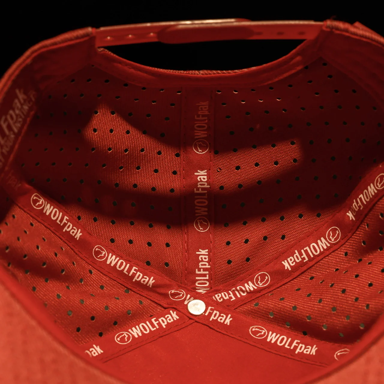 Flat Bill Snapback Hat Blood Orange - Image 5