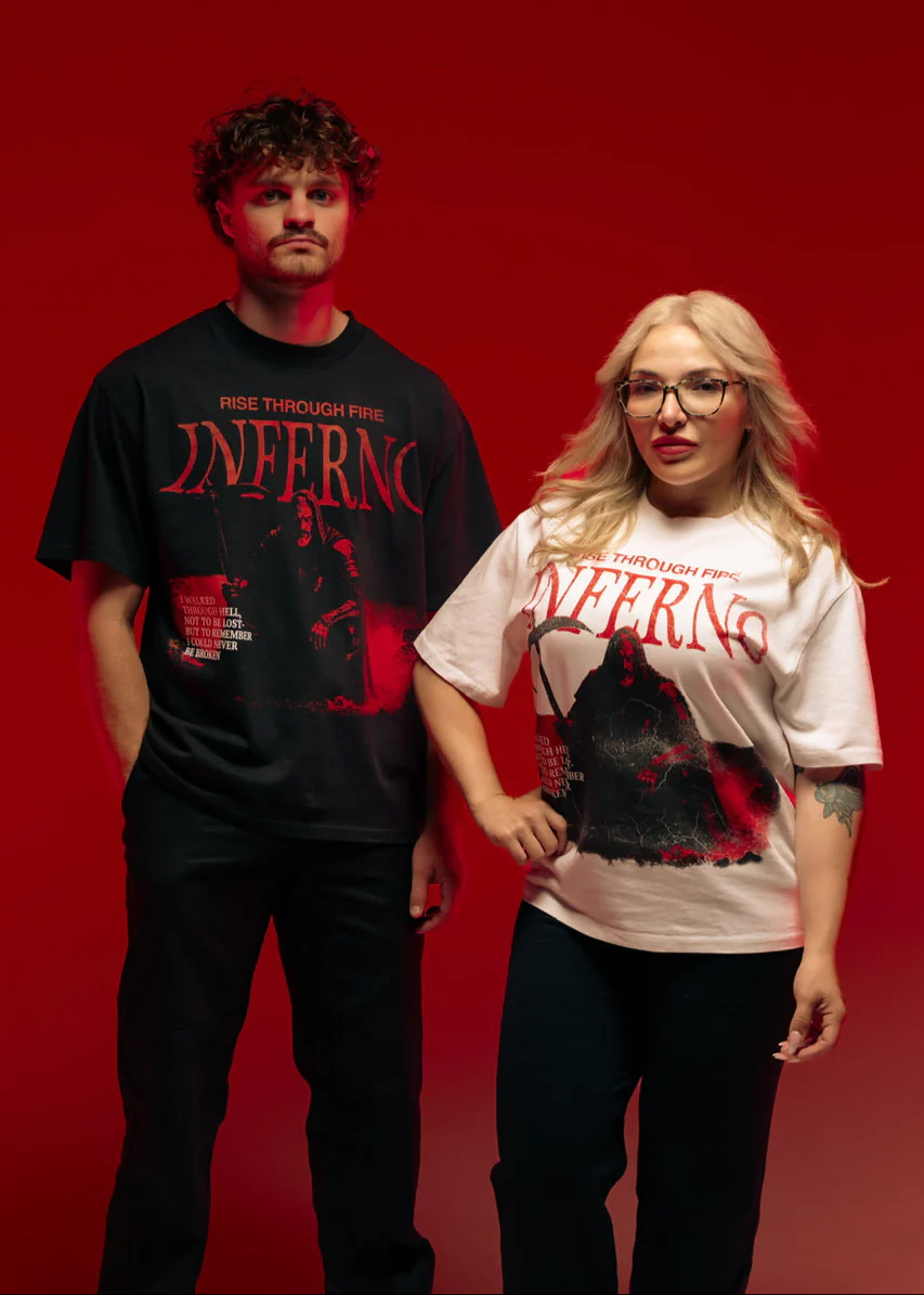 "Rise" Dante's Inferno Graphic T-Shirt Sale - Image 3