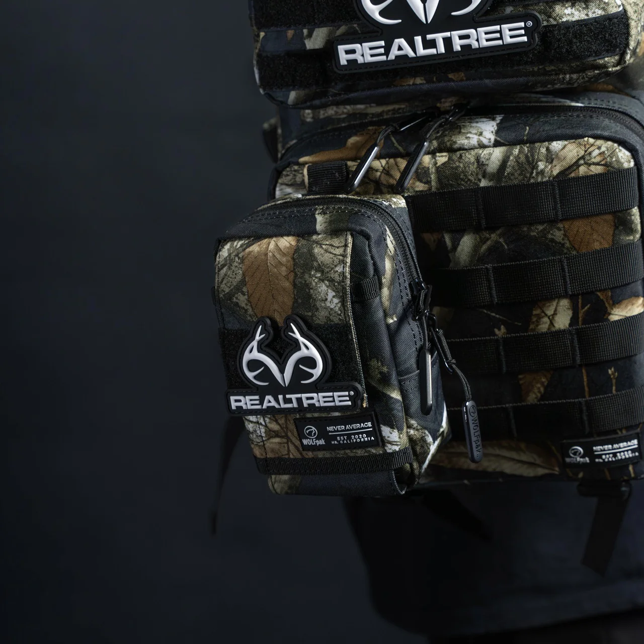 Tactical EDC Pouch Attachment Bag Realtree Edge Black - Image 6