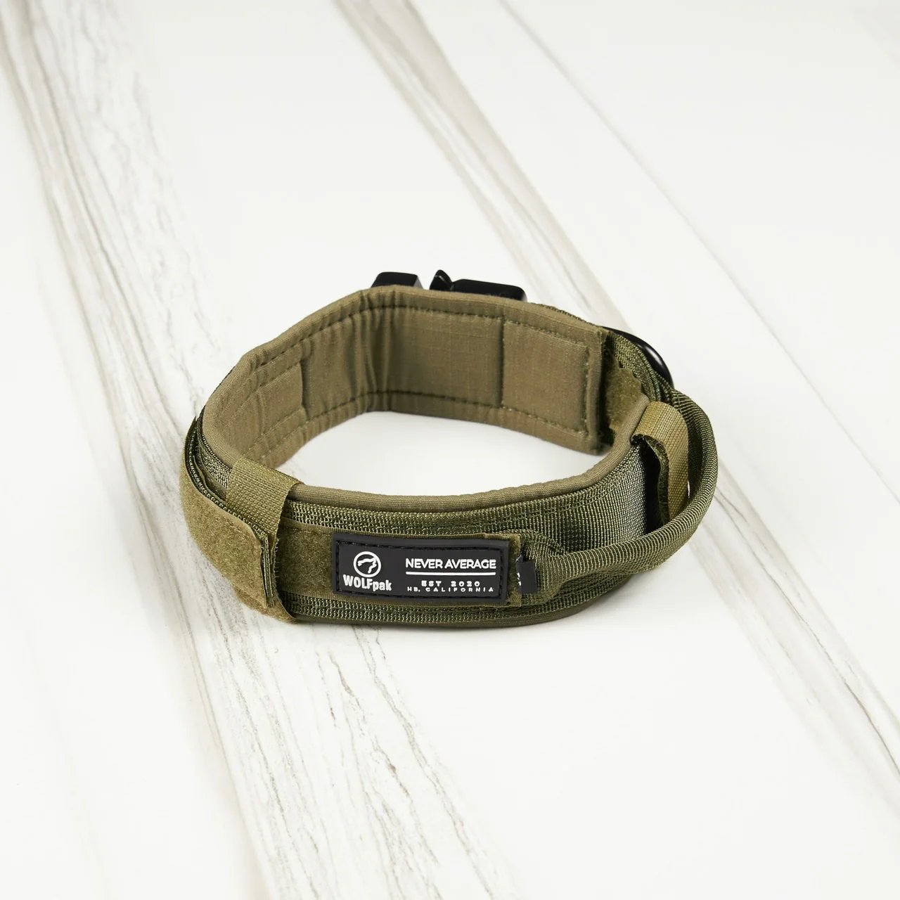 Tactical Nylon Dog Collar Green - Image 7