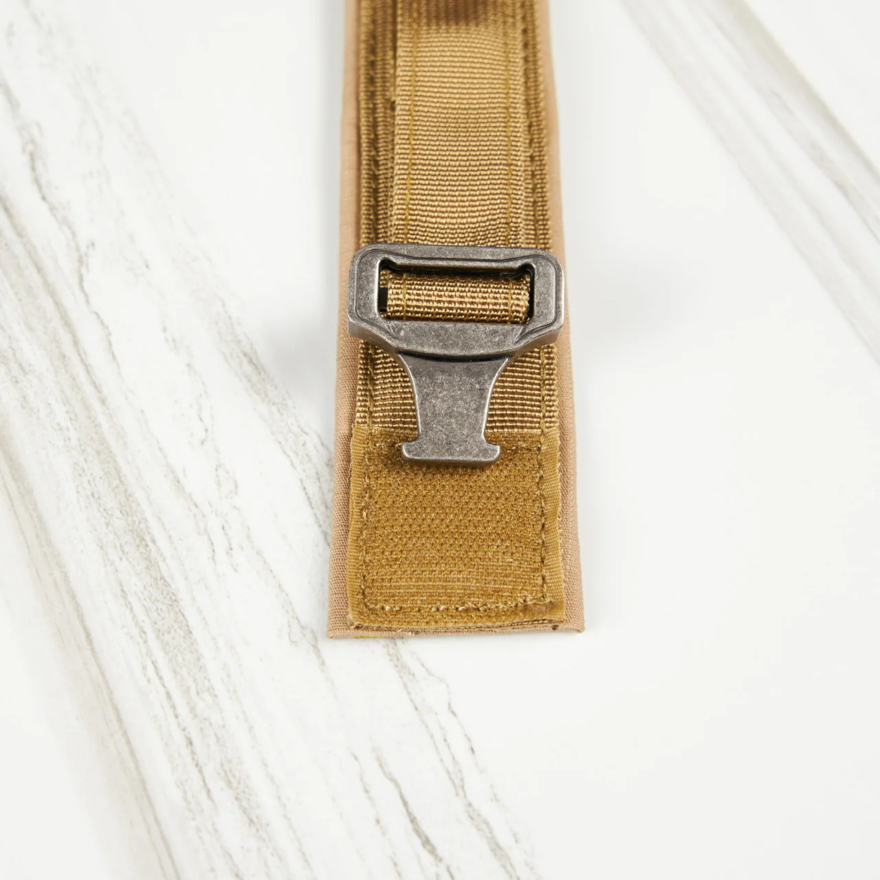 Tactical Nylon Dog Collar Khaki - Image 3