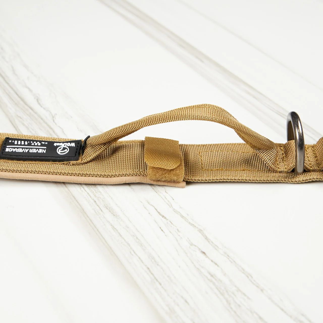Tactical Nylon Dog Collar Khaki - Image 5