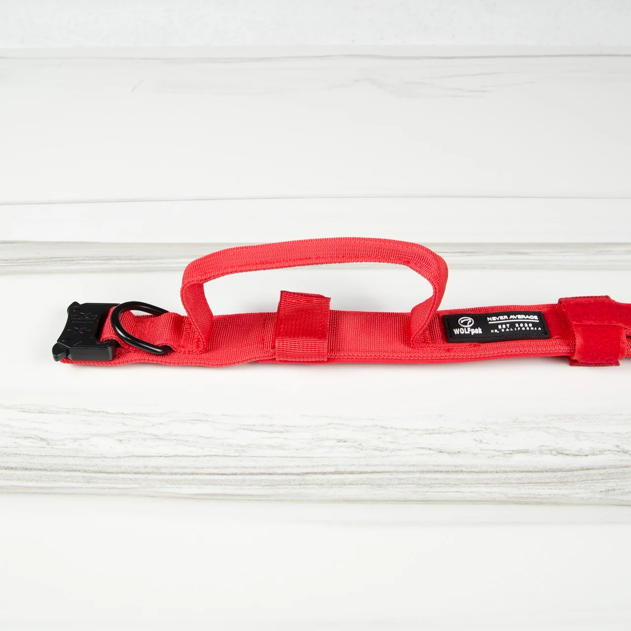 Tactical Nylon Dog Collar Elite Red - Image 8