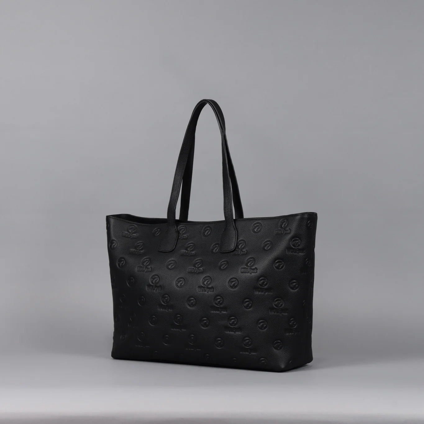 Tote Bag Black Luxury Leather - Image 11