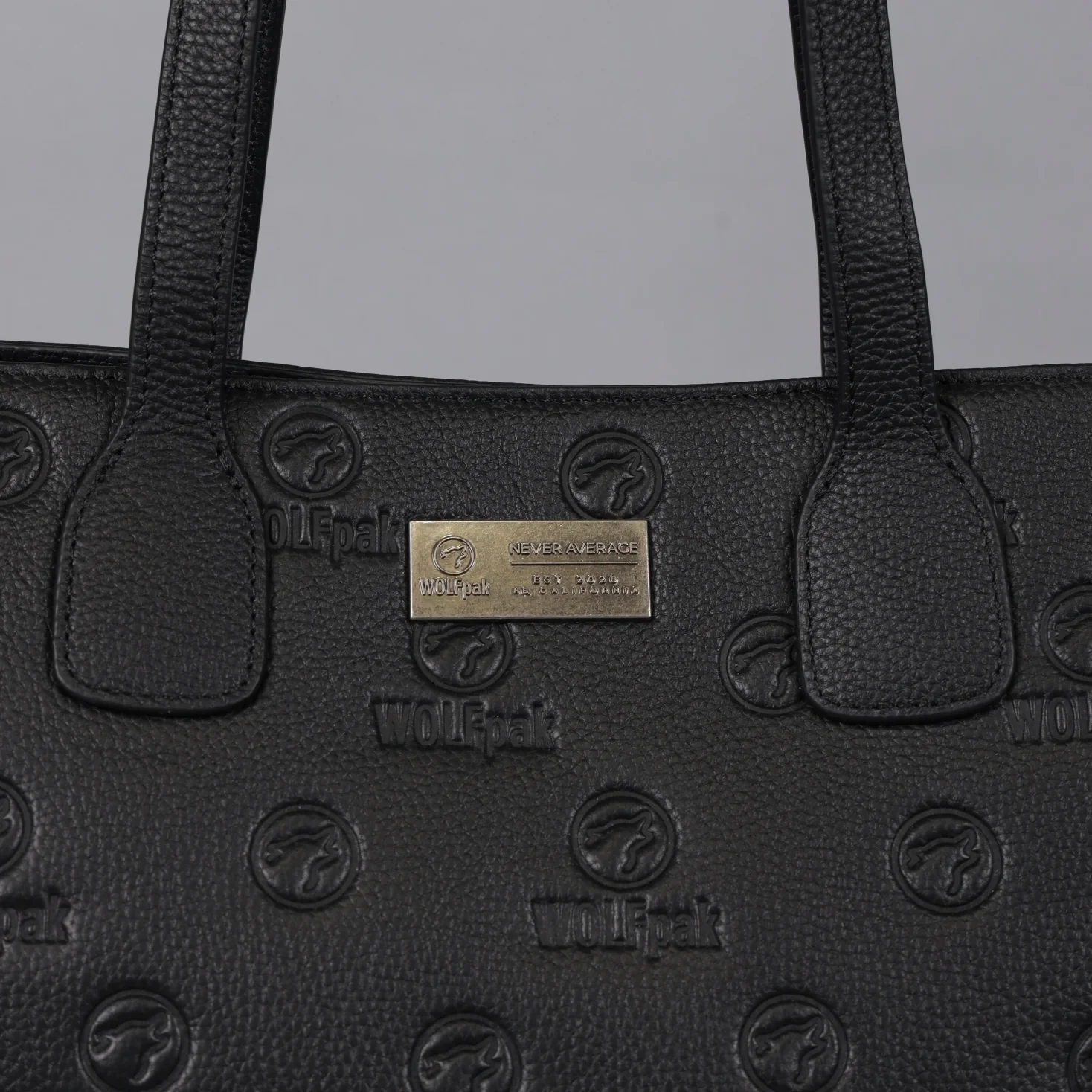Tote Bag Black Luxury Leather - Image 13