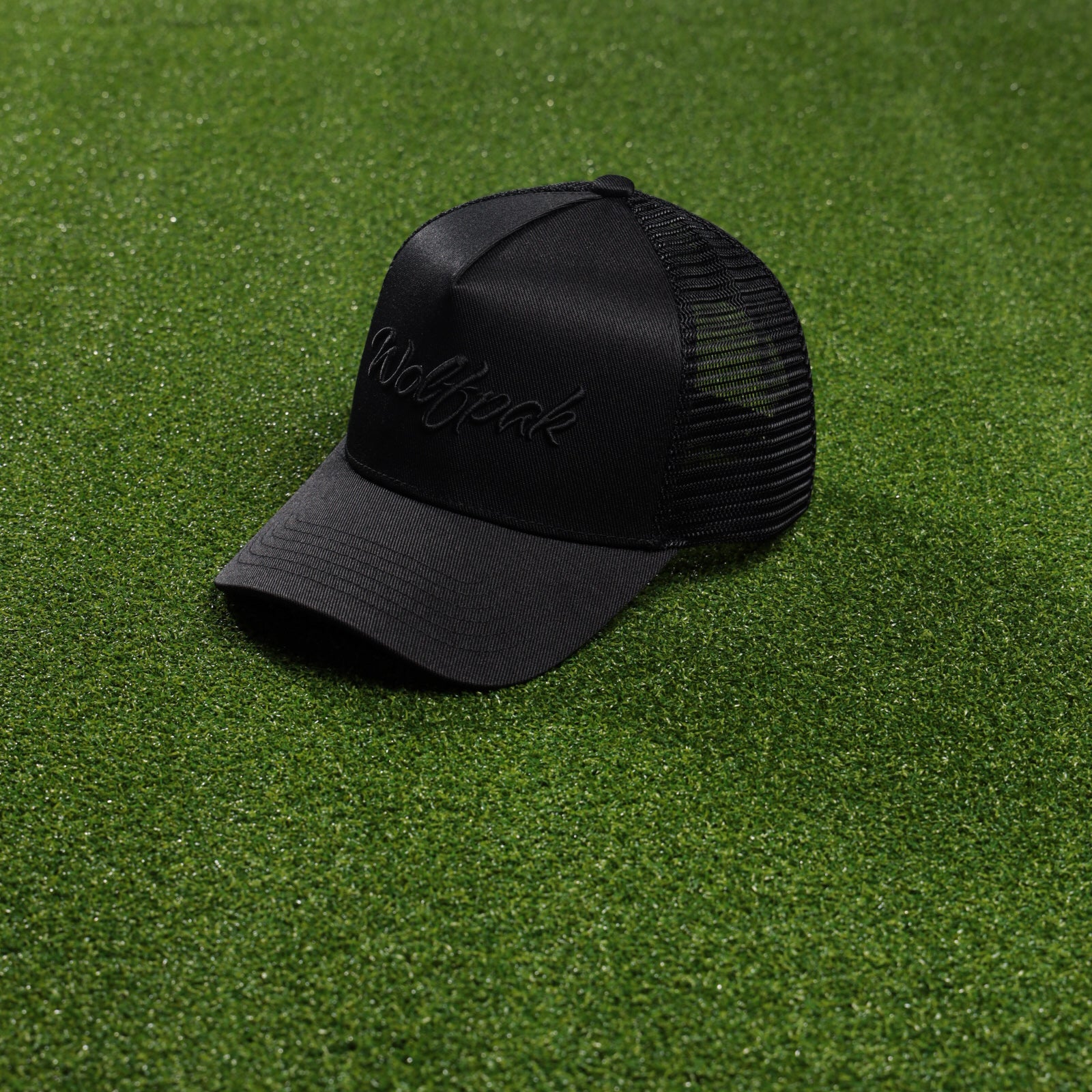 Trucker Hat Script Alpha Black - Image 7