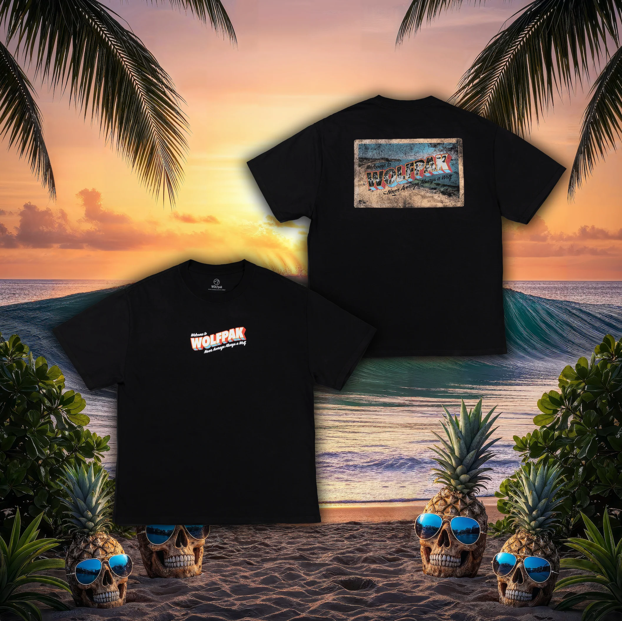 Welcome To WOLFpak Graphic T-Shirt Tropical Rebellion Sale - Image 9