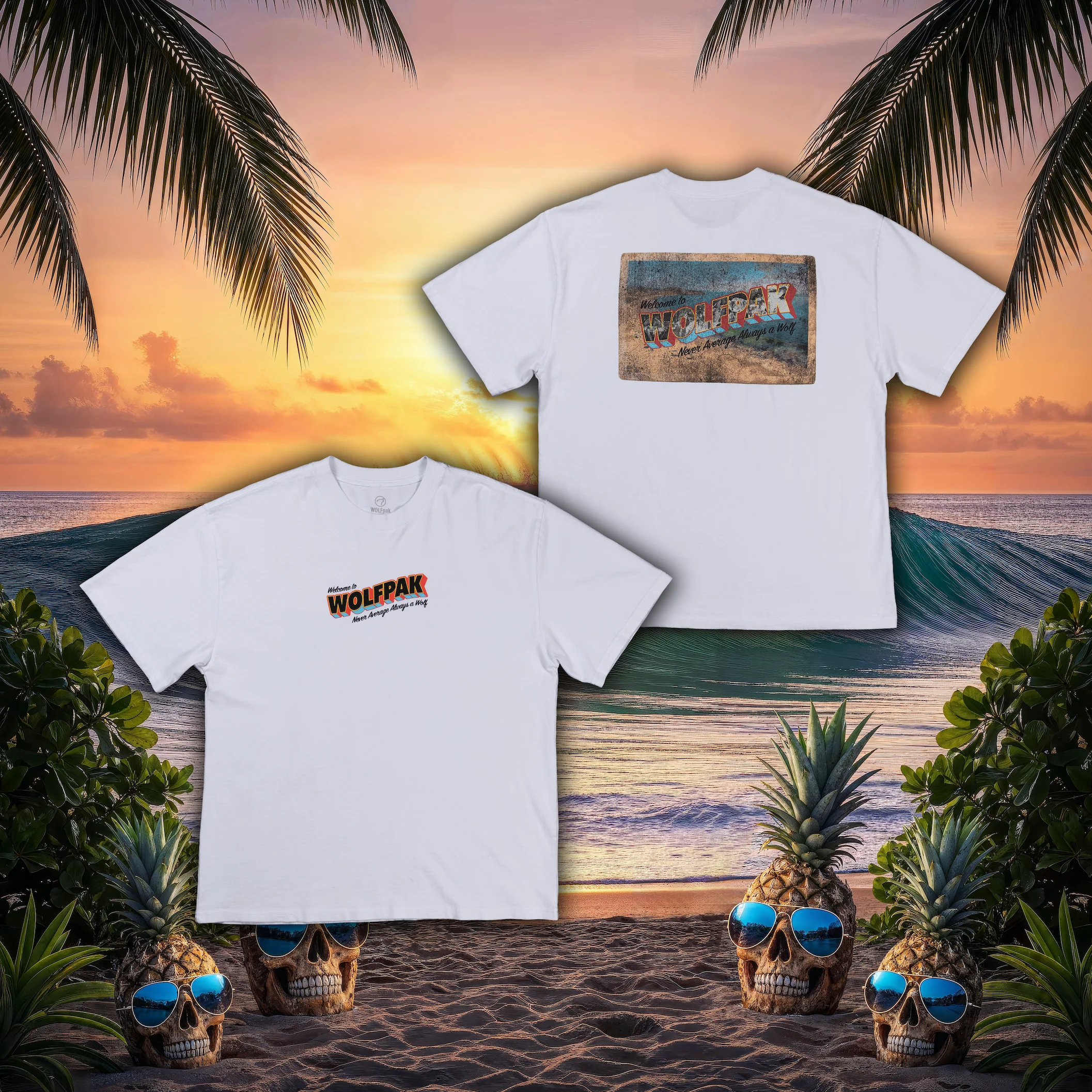 Welcome To WOLFpak Graphic T-Shirt Tropical Rebellion Sale - Image 10