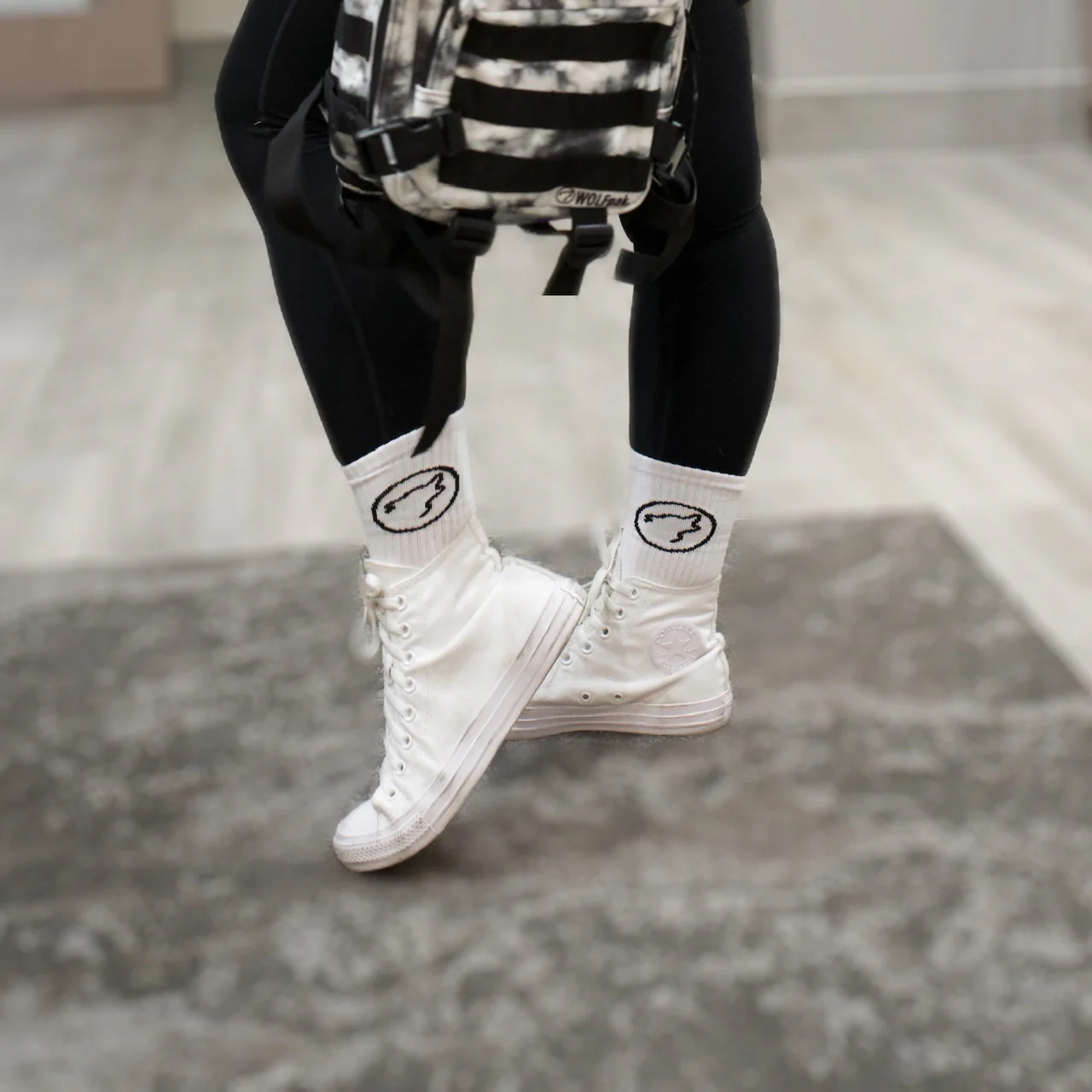 Arctic White Crew Socks - Image 4